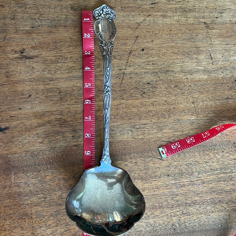 Simon & George H Rogers Silver Plate Ladel